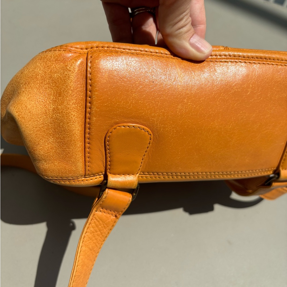 CHANEL Orange Lambskin backpack - Picture 14 of 17